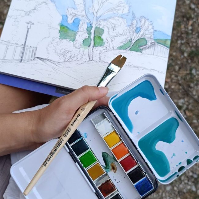 Aria di acquerello con Eleonora Pace